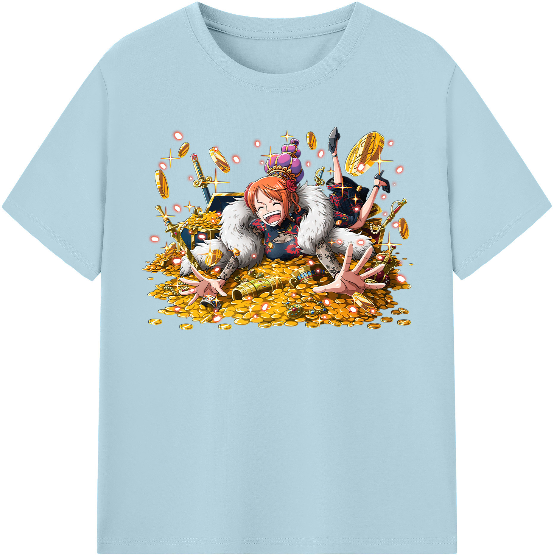 ワンピース ナミ ONE PIECE Nami 綿100％半袖Tシャツ（フロントプリント）